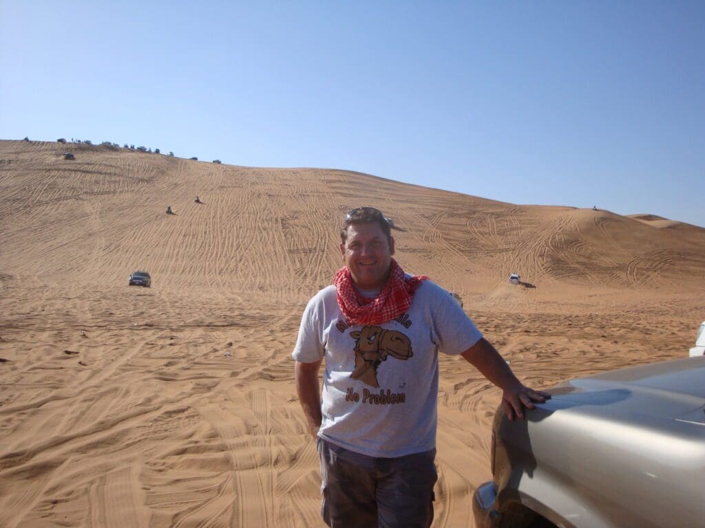 lee walters in dubai in sand dunes
author of managing vehicle fleets