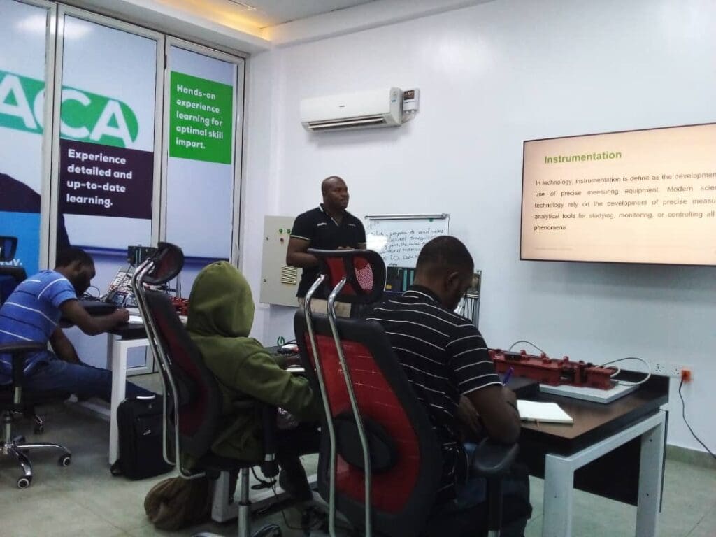Francis Onukwufor instrumentation engineer for production line instructing course
