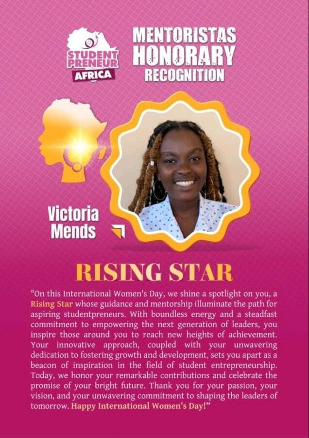 Victoria Mends Rising Star poster